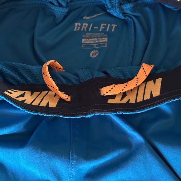 Nike Dri-FIT Shorts in Blue and Orange - Picture 2 of 3